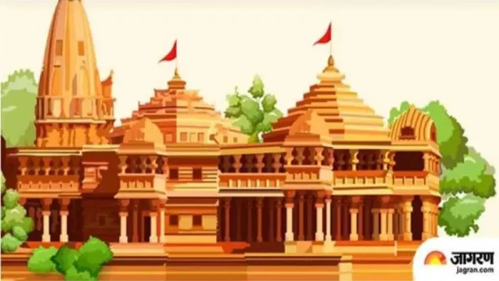 अयोध्या में भगवान राम के मंदिर की तस्वीर।
