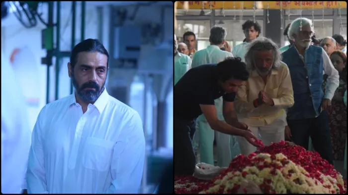 रोहित बल के अंतिम संस्कार में भावुक हुए अर्जुन रामपाल। फोटो क्रेडिट- इंस्टाग्राम