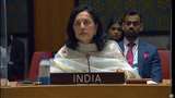यूएन में भारत की स्थायी प्रतिनिधि रुचिरा कंबोज ने की प्रेस ब्रीफिंग।