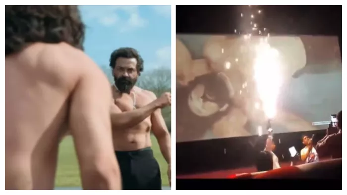Fans Burn Crackers in Theatres for film Animal