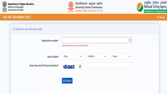 UGC NET Exam City Slip 2023 ugcnet.nta.nic.in पर जारी।