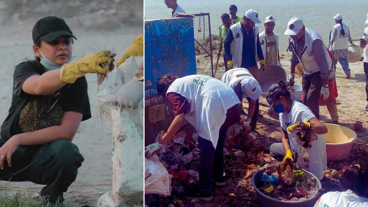 kanpur ploggers group to make ganga clean in guardianship of doctor sanjivani sharma against plastic pollution