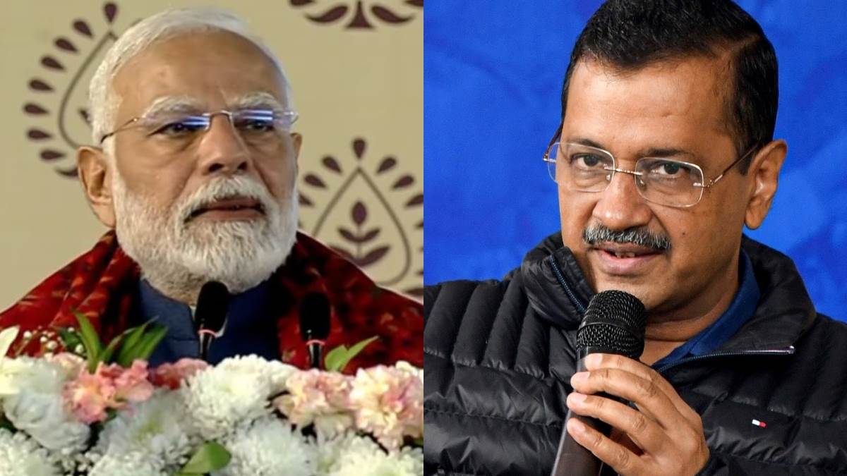 ncr aap da mentioned 38 times in nearly 44 minute speech pm modi sharp attacks on kejriwal
