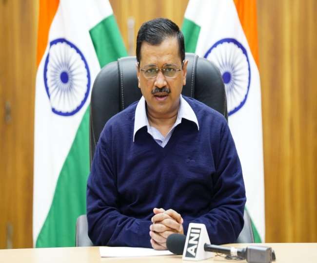 डिजिटल प्रेस कांफ्रेंस के दौरान दिल्ली के सीएम अरविंद केजरीवाल