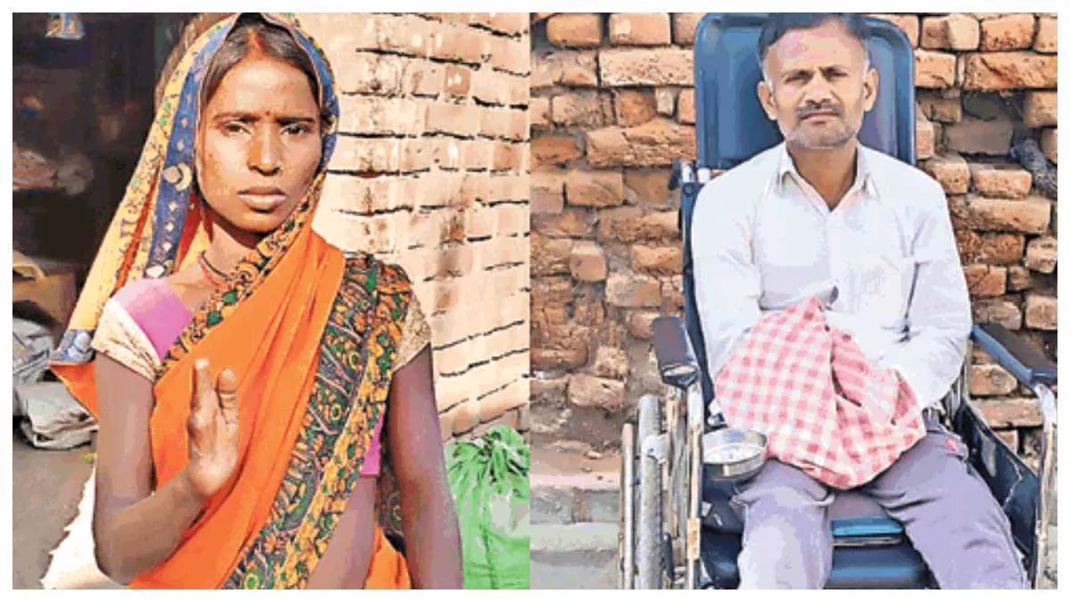 फ्लोराइडयुक्त पानी से गांव के 800 से अधिक लोगों की हड्डियां हुईं टेढ़ी, जानवर भी अपंग हुए।