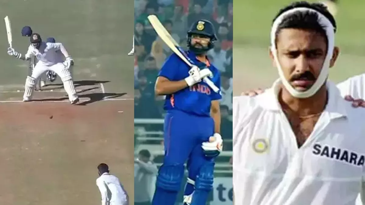 चोटिल होने के बाद मैदान में उतरे थे रोहित कुंबले और हनुमा विहारी।