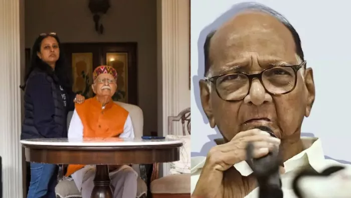 लालकृष्ण आडवाणी को भारत रत्न सम्मान दिए जाने पर शरद पवार ने जताई खुशी।