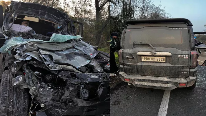 Road Accident in Kapurthala: करनाल से शादी देख कर रविवार सुबह वापस लौट रहे थे आरसीएफ निवासी पांचों युवक।