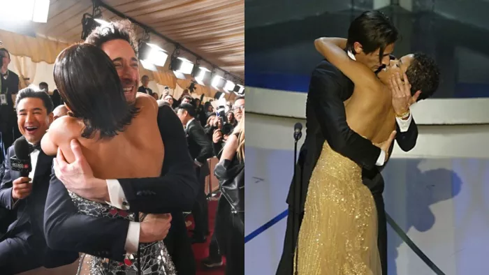हॉलीवुड सितारों ने रेड कार्पेट पर किया Liplock (Photo Credit- X)