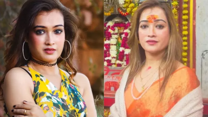 हर्षा रिछारिया ने पिछले दिनों आत्महत्या की धमकी भी दी थी। (फोटो- सोशल मीडिया)
