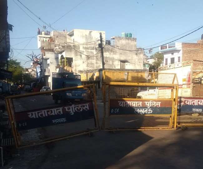 Sadar Bazar of Lucknow was sealed due to coronavirus infection