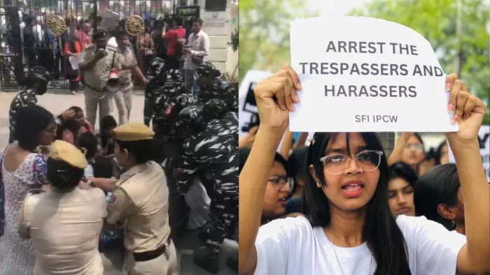 Delhi: छात्रों का दावा- IP कॉलेज के बाहर प्रदर्शन के दौरान हिरासत में लिए गए 15 कार्यकर्ता, पुलिस का इनकार