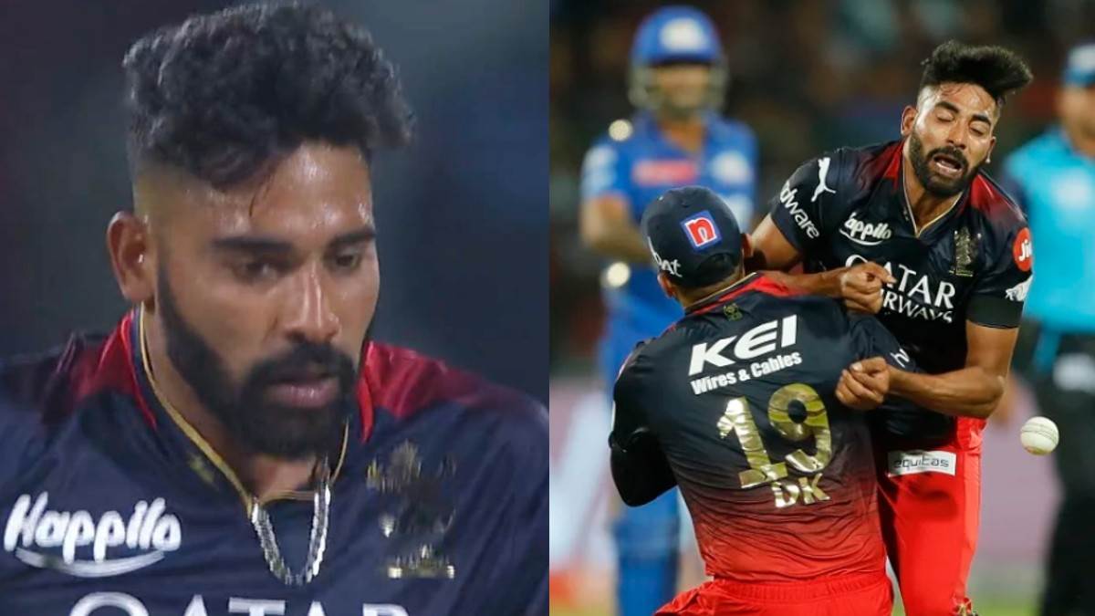 RCB vs MI एक नहीं, बल्कि 5 बार दोहराई गलती, Mohammed Siraj ने अपने नाम