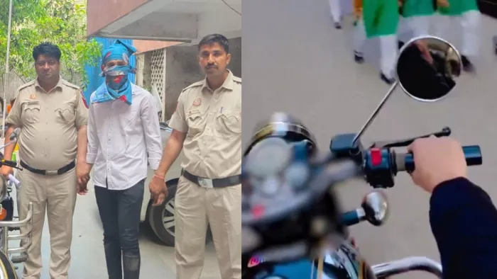 छात्राओं के सामने बुलेट चलाकर बना रहा था रील, चाहता था फेमस होना, हो गया गिरफ्तार