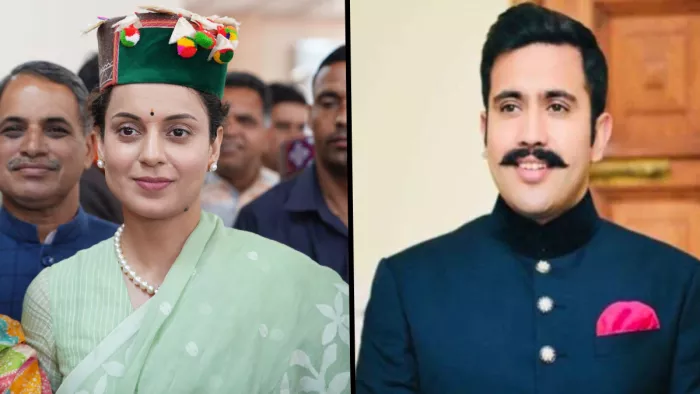मंडी में हुई बैठक में विक्रमादित्य सिंह ने कंगना रनौत को दी हिदायत।