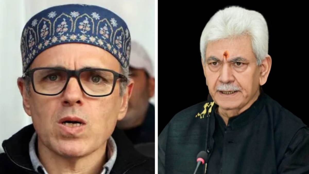 jammu kashmir transfers row omar abdullah calls meet amid rift with lg sinha