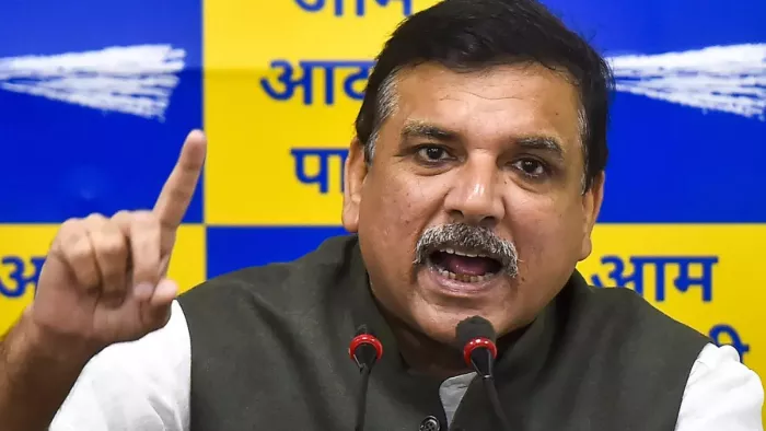 आम आदमी पार्टी के राज्यसभा सांसद संजय सिंह।