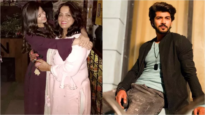 File Photo of Tunisha Sharma with her Mother (Left) and Sheezan Khan (Right)