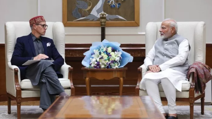 दिल्ली में PM मोदी से मिले CM उमर अब्दुल्ला।