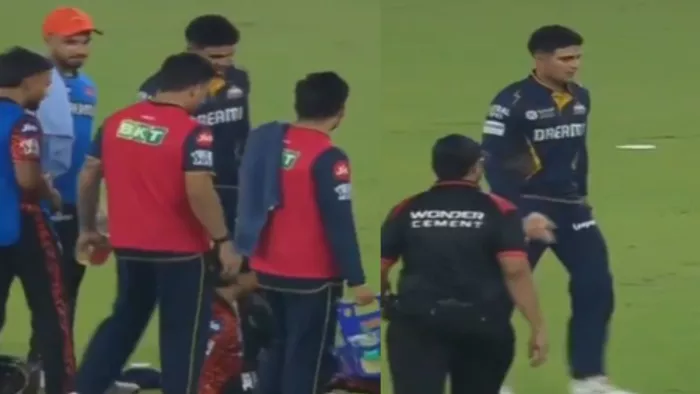 Shubman Gill ने Abhishek Sharma को मारी लात!