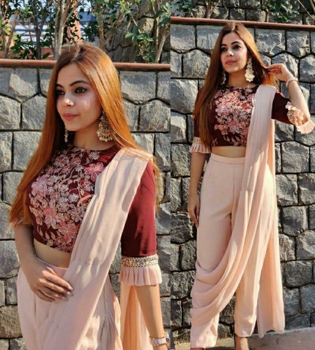 plazo type saree
