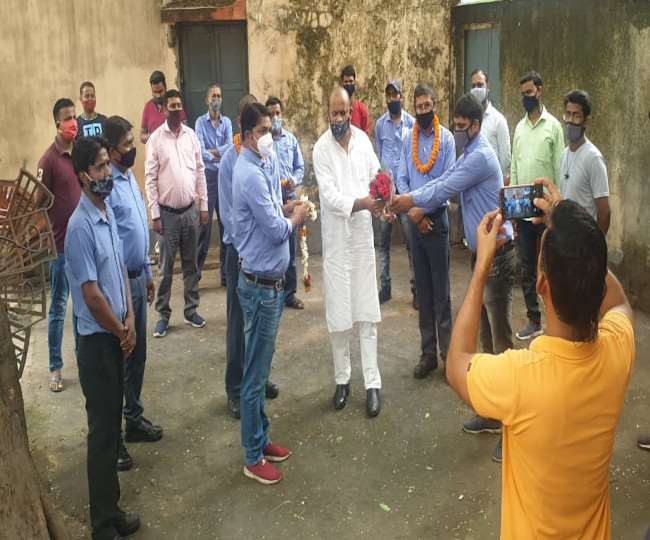 anand bihari dubey dedicated the achievement of steel strips wheels employees in the name of former mp sunil mahato