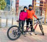 सेहतमंद रहने का संदेश दे रहा कानपुर राइडर्स ग्रुप।