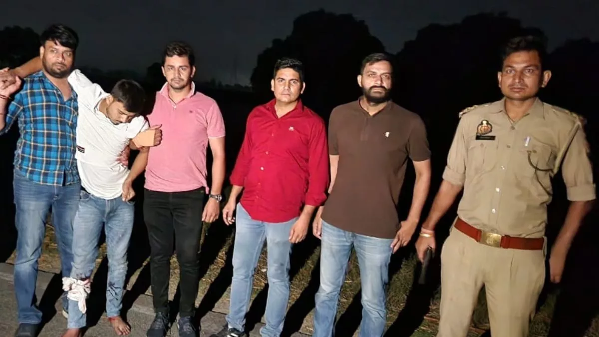 Meerut News लारेंस बिश्नोई गैंग के सनी काकरान का शूटर मुठभेड़ में गिरफ्तार  कपड़ा व्यापारी पर हुई थी फायरिंग - Meerut Police Encounter With Lawrence  Bishnoi Gang Shooter ...