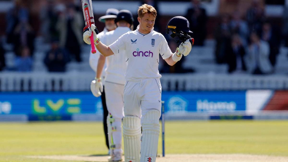 eng vs ire test 2nd day ollie pope test double century against ireland in only test match2023