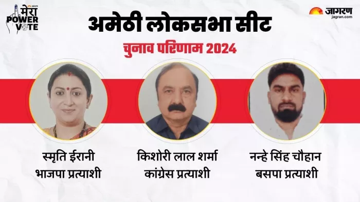 Amethi Seat Result 2024 Live Updates: हॉट सीट अमेठी पर Smriti Irani इतने वोट से पीछे