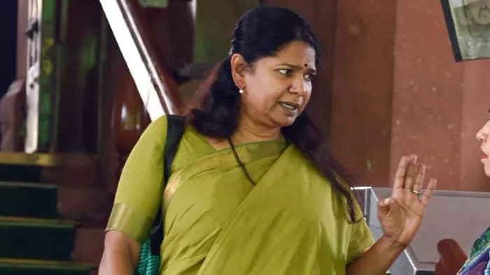 DMK MP कनिमोझी से पूछा गया सवाल (फाइल फोटो)