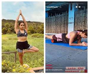 Sara Ali Khan shared weekend workout photo on Instagram.