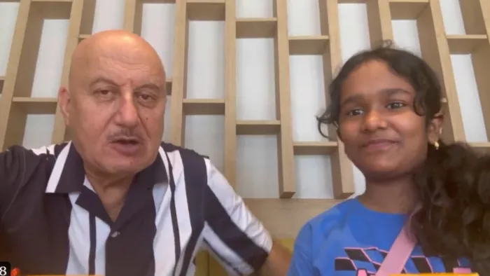 Vanshika and anupam kher Photo Credit Instagram
