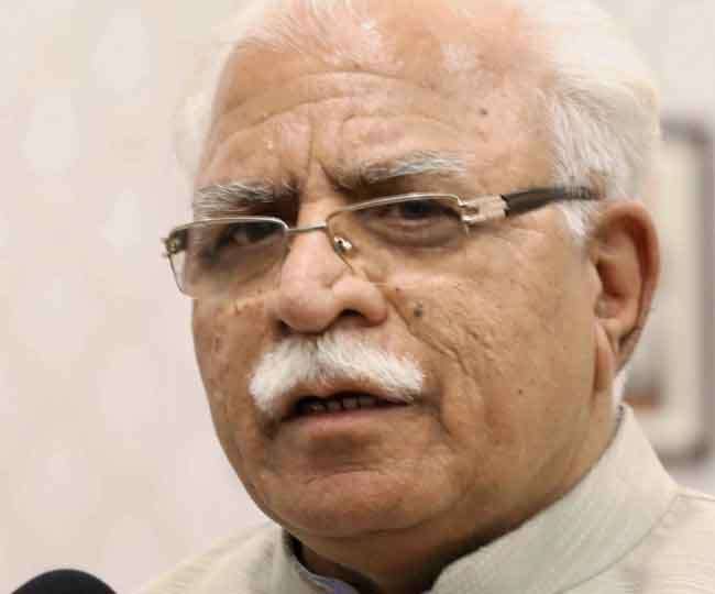 हरियाणा के सीएम मनोहर लाल की फाइल फोटो।