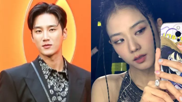 Blackpink member Jisoo and South Korean actor Ahn Bo hyun. Photo- Instagram