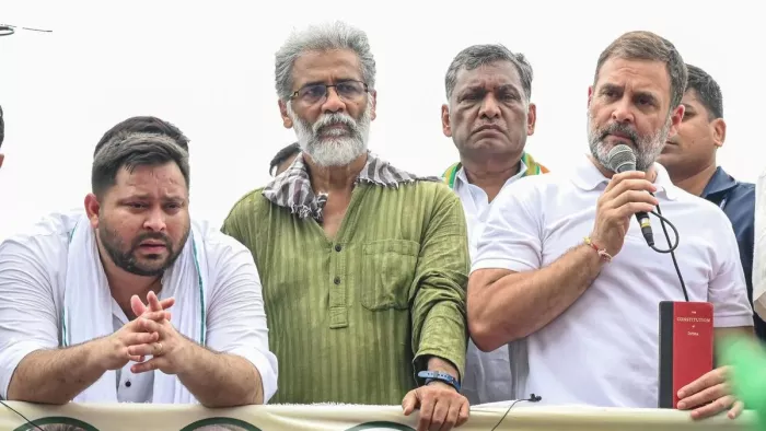 राहुल गांधी 10 से बिहार में करेंगे मत यात्रा। (फोटो एक्स)