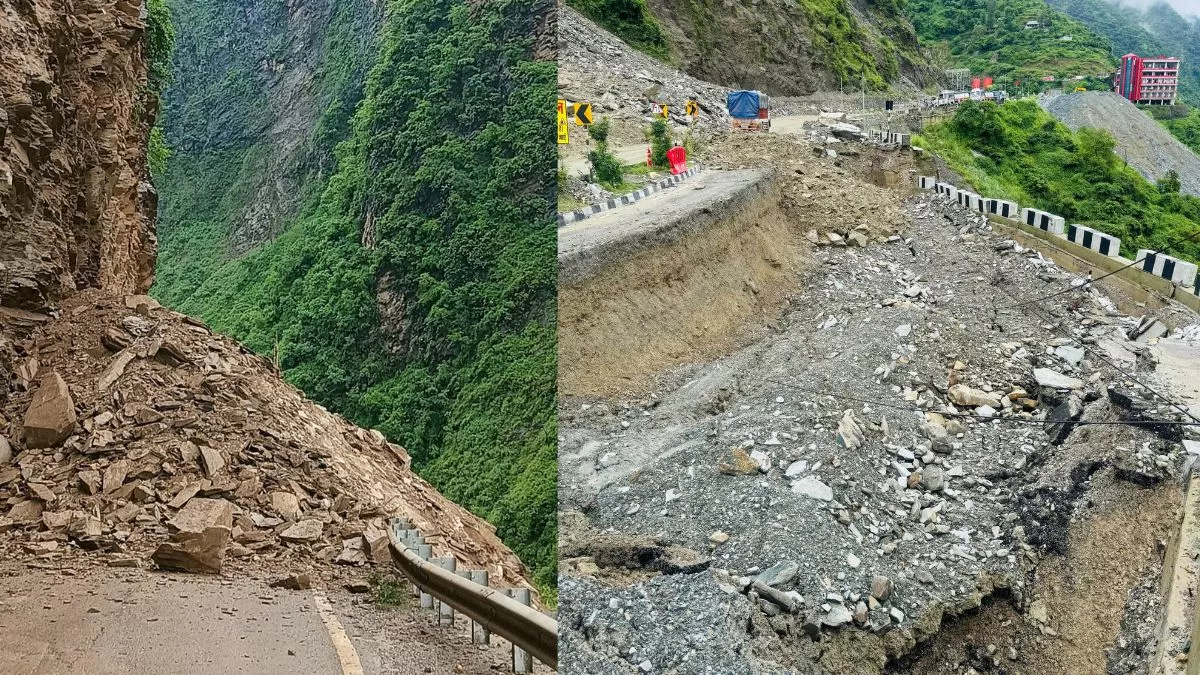 Himachal Landslide: मंडी में मनाली-कीरतपुर फोरलेन पर फिर गिरी चट्टानें, हाईवे पर खतरा बने हुए हैं ये 9 प्वाइंटस