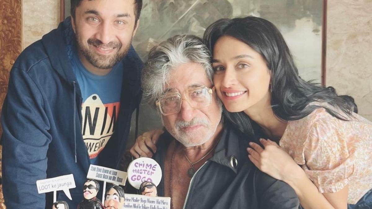 shakti kapoor 70th birthday shraddha kapoor shared photo along with father and customised cake inspired by character crime master gogo
