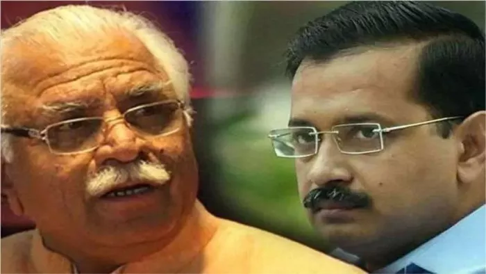 मुख्यमंत्री अरविंद केजरीवाल ने हरियाणा के मुख्यमंत्री पर जवाबी हमला किया। फाइल फोटो