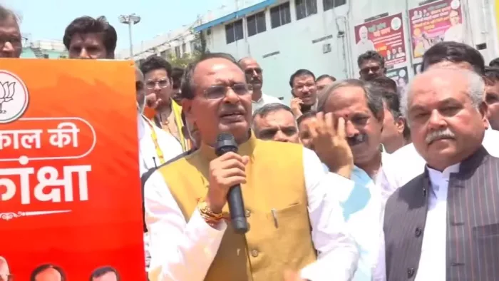 MP में भाजपा ने निकाली जन आशीर्वाद यात्रा (Image: Nai Dunia)