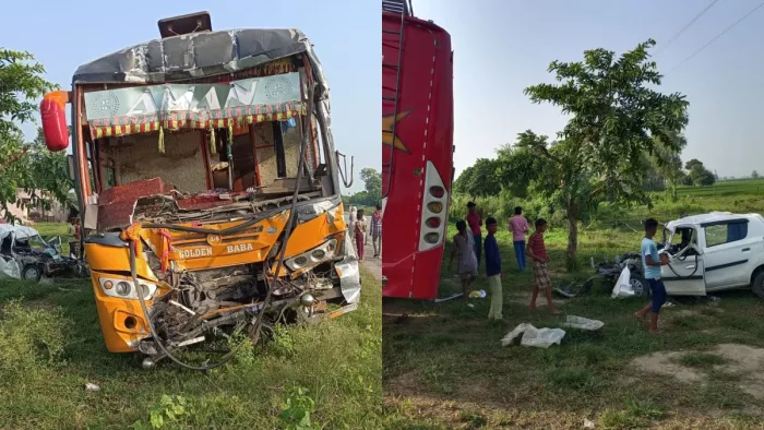 Pilibhit News: पीलीभीत में दर्दनाक सड़क हादसा, चार की मौत