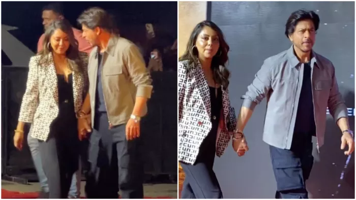 Shahrukh Khan-Gauri Khan At Gadar 2 Success Party (Photo Credit: Instagram)