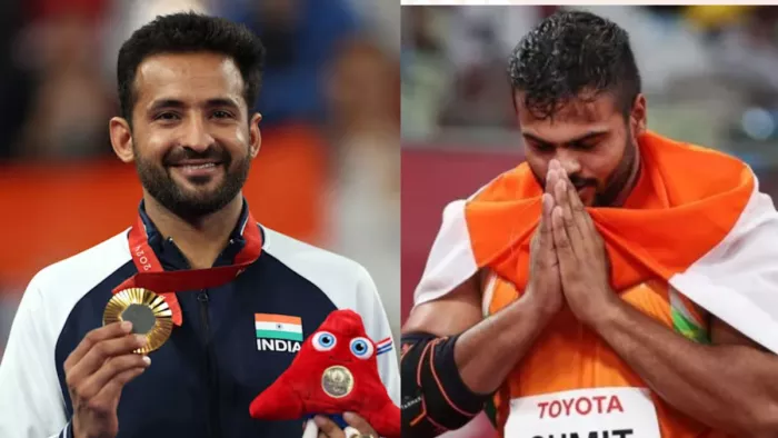 Paris Paralympics 2024: नितेश कुमार और सुमित अंतिल ने जीता गोल्ड मेडल।(फोटो सोर्स: सोशल मीडिया)