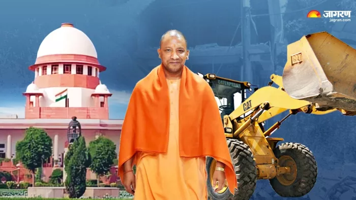 SC on bulldozer action सुप्रीम कोर्ट ने की योगी सरकार की सराहना।