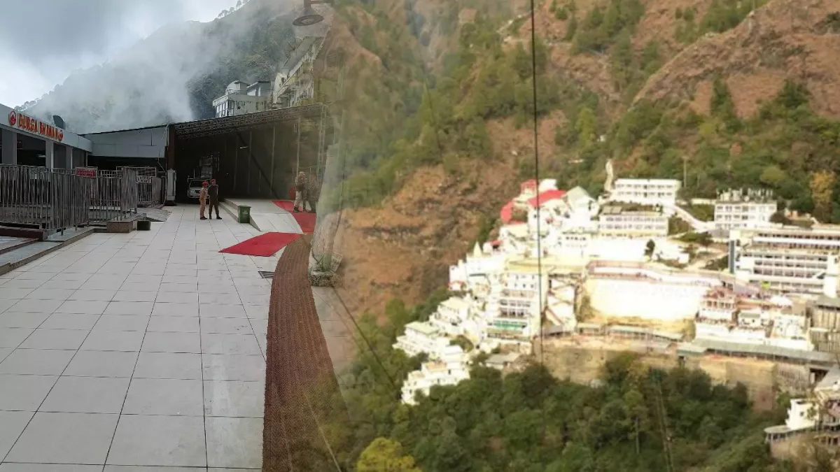 रियासी में माता वैष्णो देवी यात्रा मार्ग भूस्खलन से बंद, कटरा में पसरा सन्नाटा