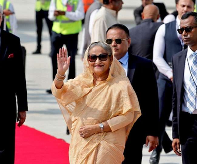 Bangladesh PM Sheikh Hasina arrives in India on 4 day visit will hold bilateral discussions with PM Modi on October 5