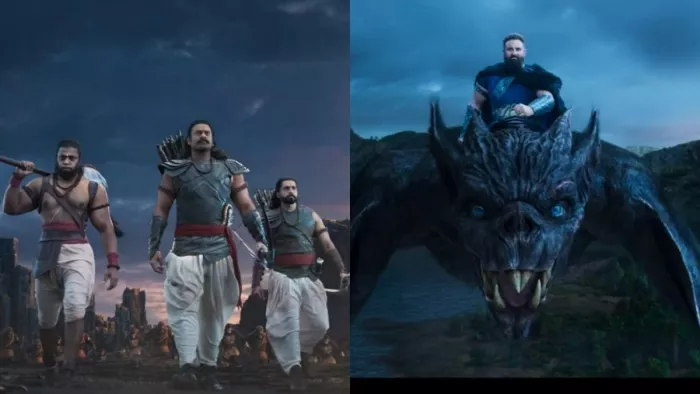 Still of Saif Ali Khan, Prabhas from Adipurush Teaser
