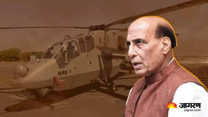 रक्षा मंत्री राजनाथ सिंह के मौजूदगी में हेलीकॉप्टरों को भारतीय वायुसेना में किया गया शामिल