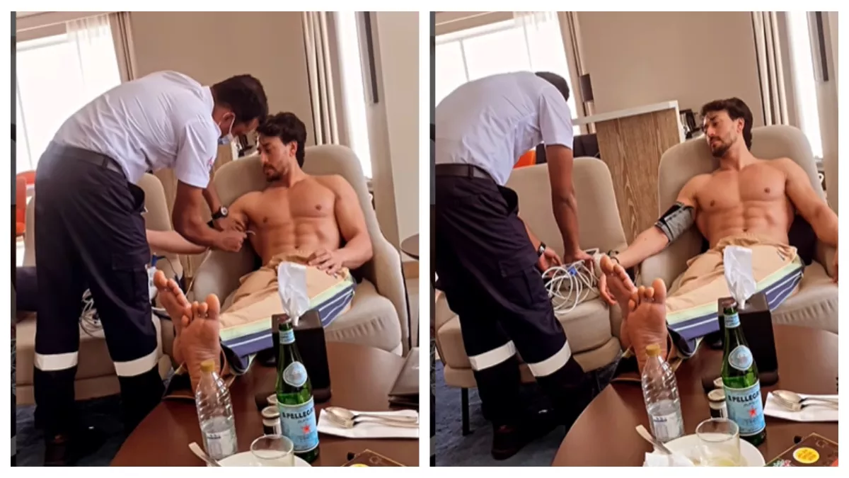 Tiger Shroff checking Blood Pressure Video goes viral on social media