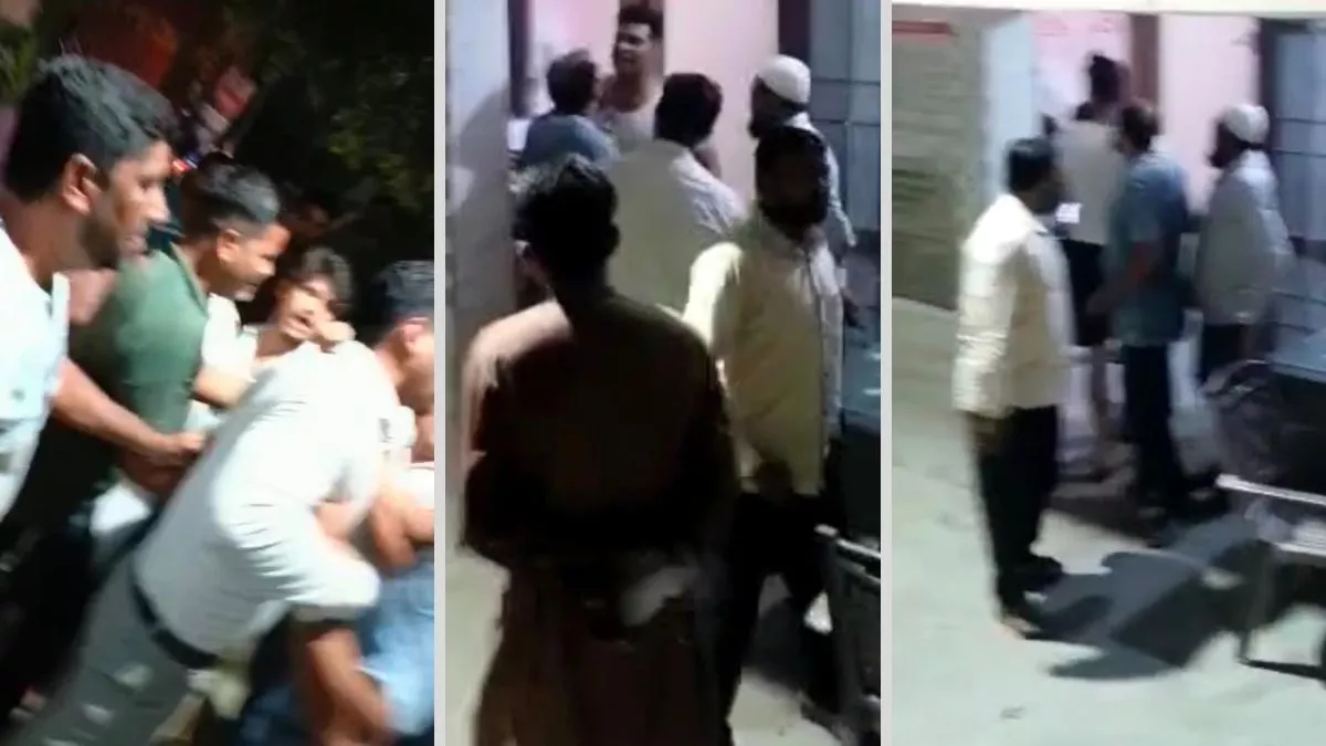 Moradabad पुलिस चौकी पर हंगामा, खुद को भाजपा नेता बताकर पुलिस कर्मियों से की अभद्रता, Video Viral